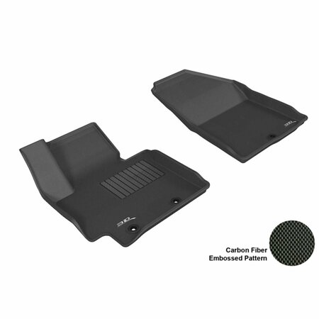 3D MAXPIDER KIA SOUL 2014 KAGU BLACK R1 Floor Mat L1KA02011509